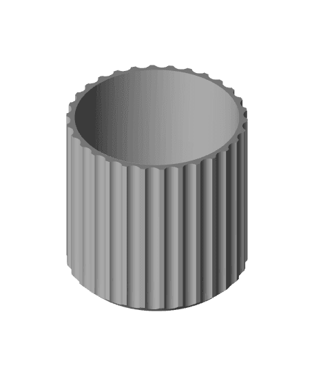 MINIMAL PLANT POT READY TO BE PRINTED IN WOOD PLA | COLUMNS 3d model