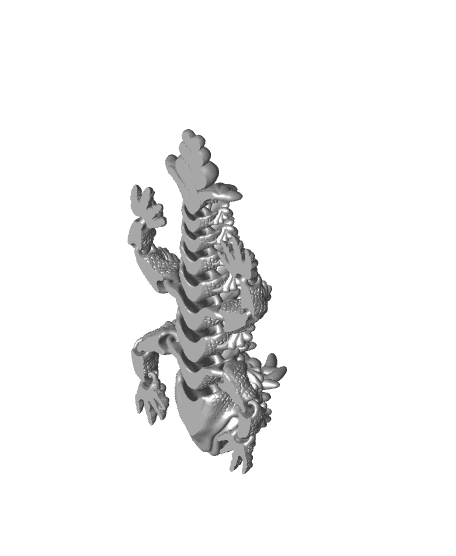 Love-ly Tiny Dragon, articulated 3d model
