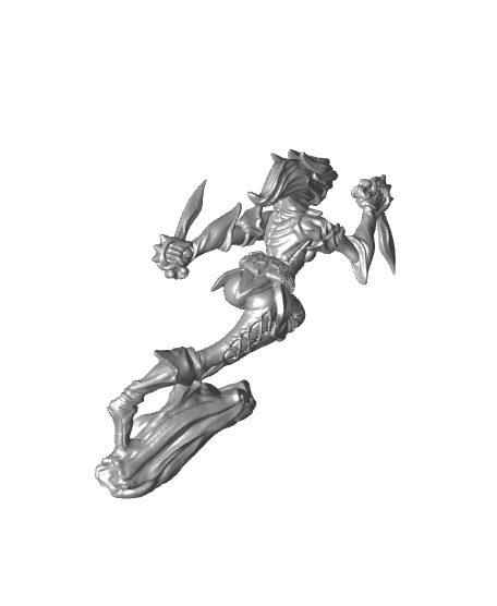 Quicksliver - Fey Fighter - PRESUPPORTED - 32mm Scale  3d model