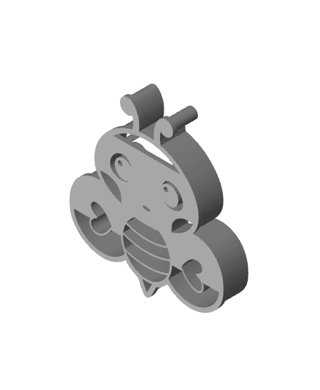 Baby Bee Cookie Cutter, Biscuit Cutter 3d model