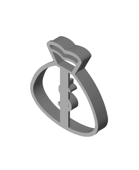 Dolar Pack Cookie Cutter, Biscuit Cutter 3d model