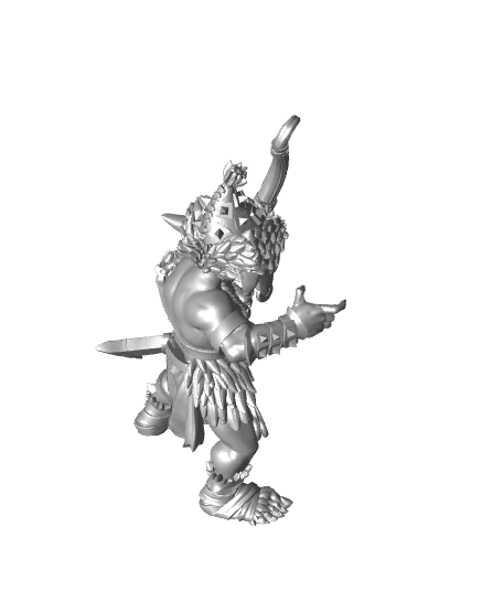 Goblin Archer G - With Free Dragon Warhammer - 5e DnD Inspired for RPG and Wargamers 3d model