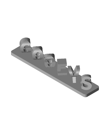 DOGIRA GOOEYS dual text 3d model