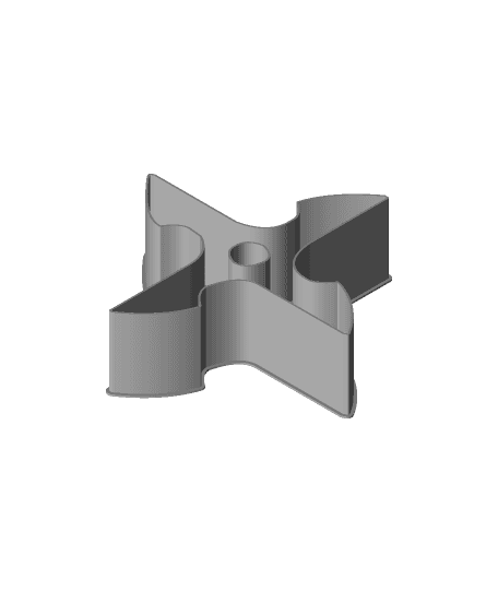 Shuriken 006D, nestable box (v2) 3d model