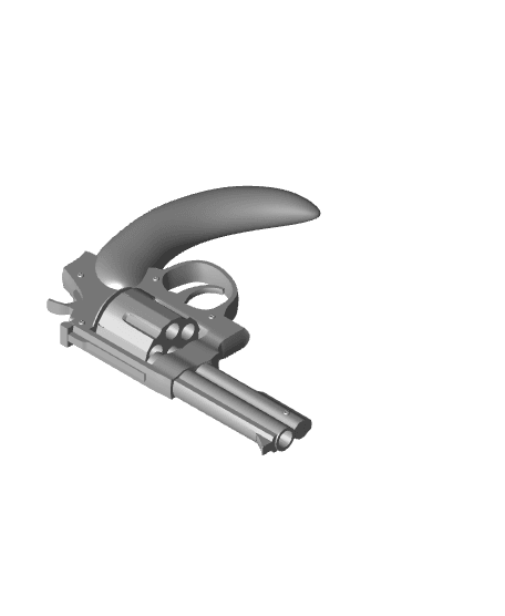 Banana Revolver 3d model