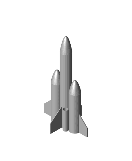 Triplecore rocket for 18mm engiens  3d model
