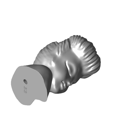 Planter/Vase Head Mid Century Modern 3d model