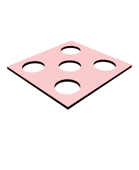 95mm x 100mm Template 3d model