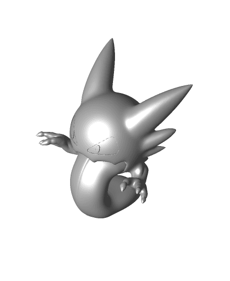 Pixel Papercraft - ShinyMewtwo (pokemon)