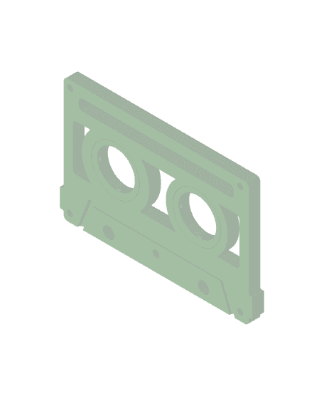 Cassette Keychain Spinner  3d model