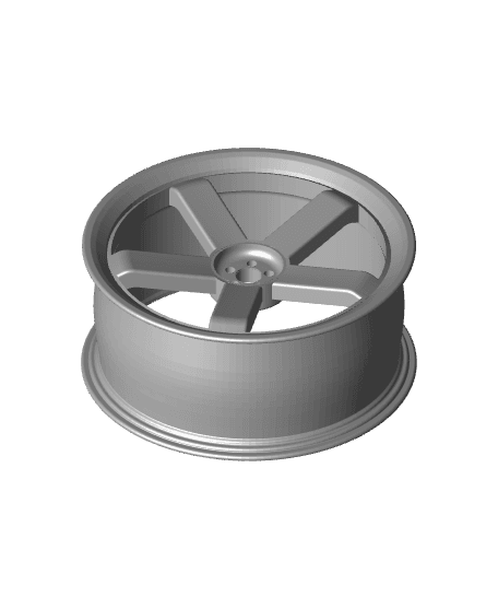 5 Spoke Wheel Cup Pen Holder 3d model