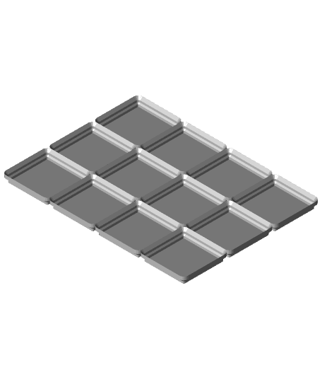 Gridfinity closed grid stackable 3d model