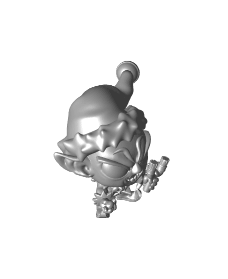 Gremlin Slingshot - With Free Dragon Warhammer - 5e DnD Inspired for RPG and Wargamers 3d model