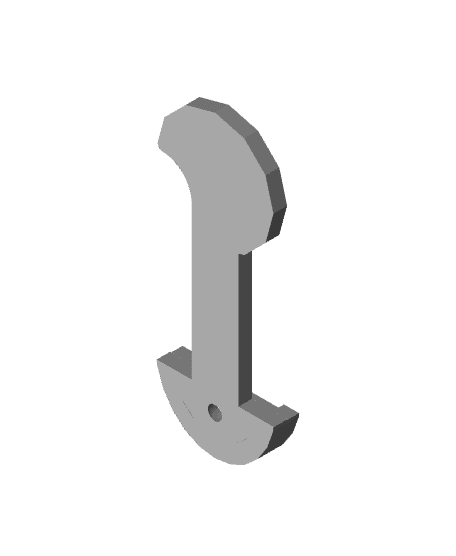 UK and Europe removable Trolley Key 3d model
