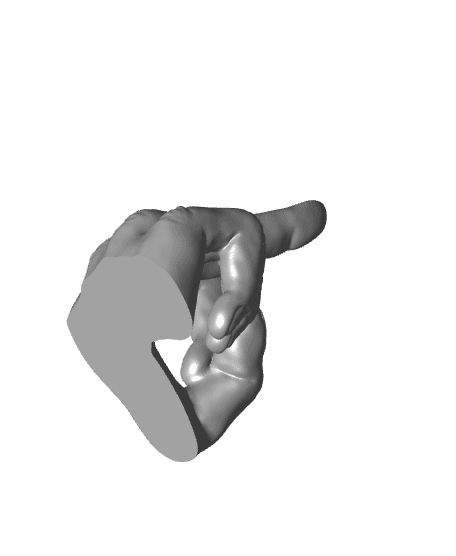 Jeep Wave Middle Finger / Waving Hand Dashboard 3d model