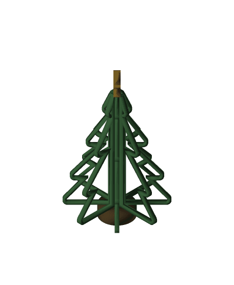 Hallow Christmas Tree Slices with Star! ⭐ 3d model