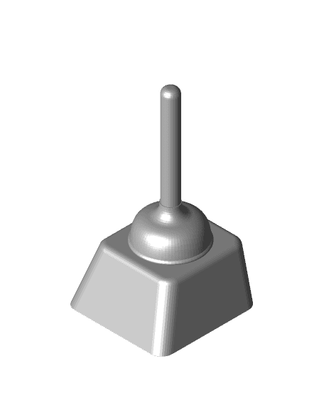 Toilet Plunger Keycap (Mechanical Keyboard) 3d model