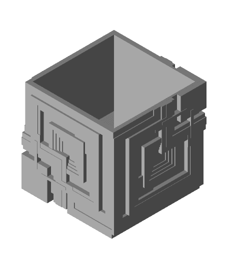 Blade Runner Ennis House Plant Pot 3d model