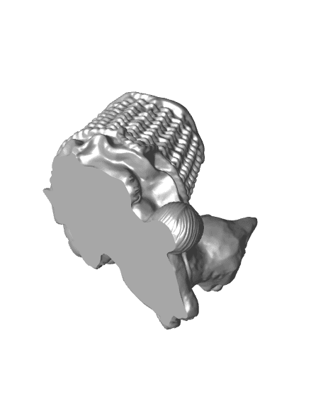 cat basket 1 3d model