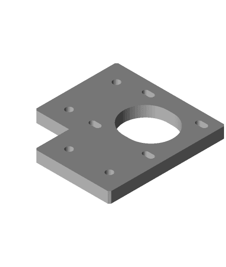 SolidCore CoreXY Motor Plate With 20mm Clearance Gates.stl 3d model