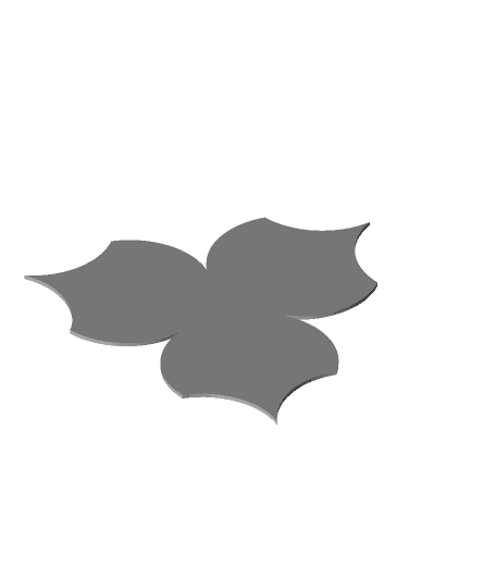 Scalloped Triangle Tessellation Tile 3d model