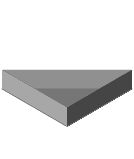 BLACK LOWER RIGHT TRIANGLE, nestable box (v1) 3d model