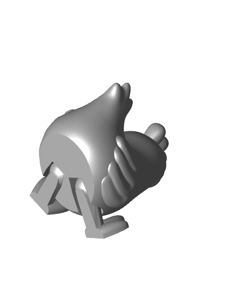Sit or Stand Chicken 3d model