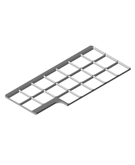 Gridfinity Harbor Freight Satchel Baseplate 3d model