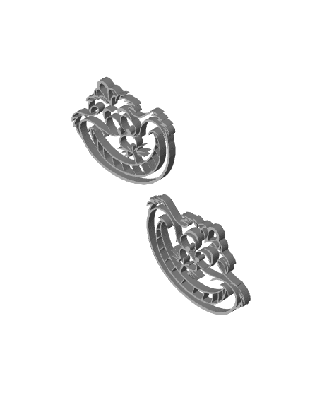 cheshire cat earrings alice in wonderland jewelry or keychain 3d model