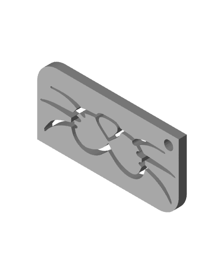 Keychain: Whiskers I 3d model