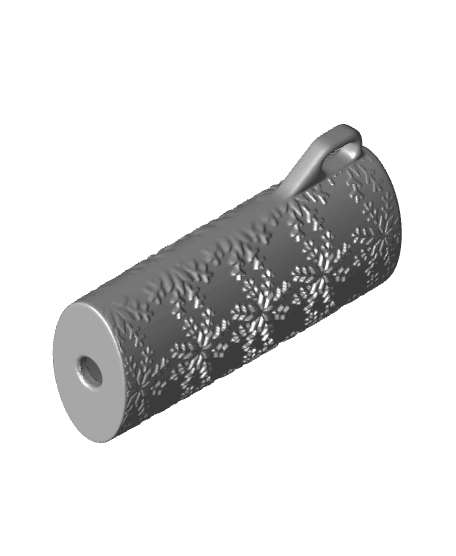 Free Lighter Sleeve Snowflake.stl 3d model