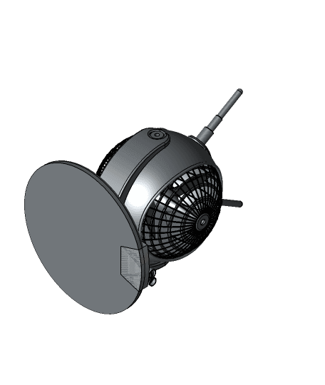 Alien Fan. 3d model