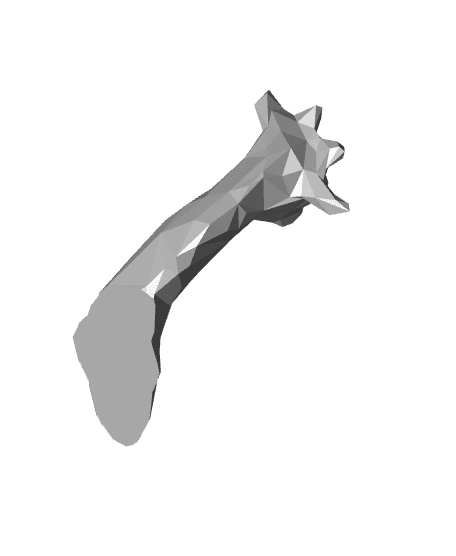 Low Poly Giraffe Fridge Magnet 3d model