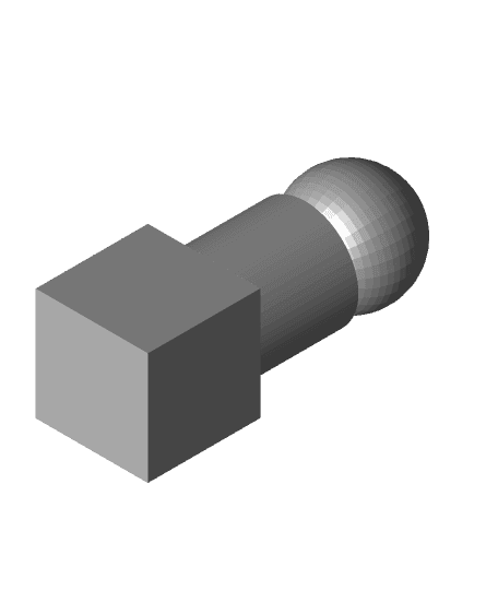 Cylinder-Sphere-Cube Test Object 3d model