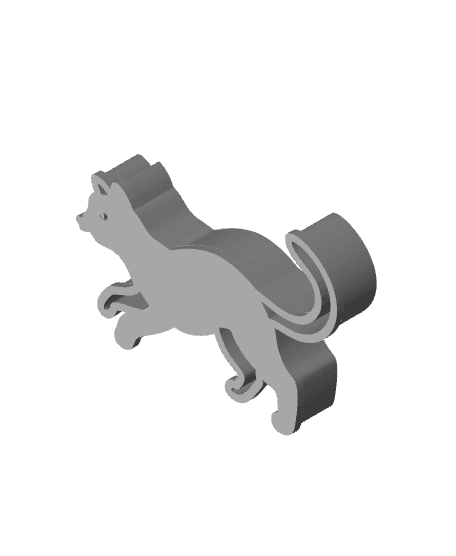 Cat Cookie Cutter, Biscuit Cutter 3d model