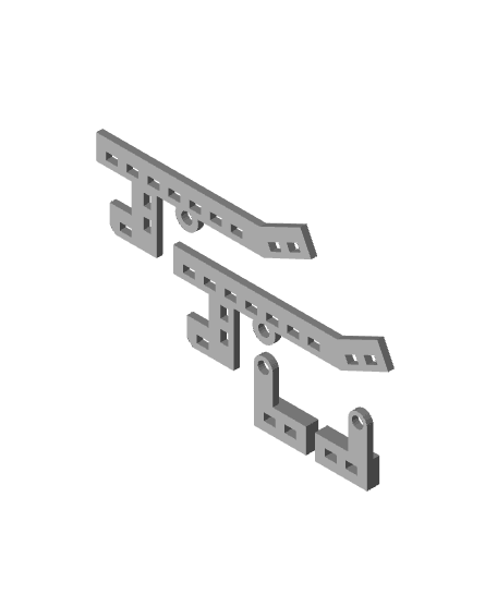 Infinity Trax | The Switchback | Modular Magnetic Marble Run 3d model