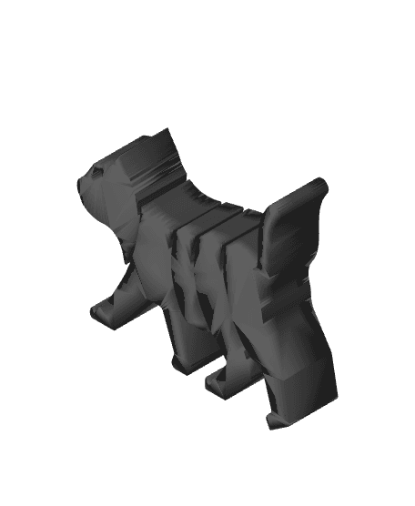 Flexi Halloween Cat 3d model