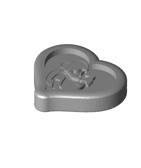 Mother with Daughter pendant or magnet mirror 3d model