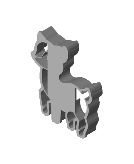 Gazelle Cookie Cutter, Biscuit Cutter 3d model