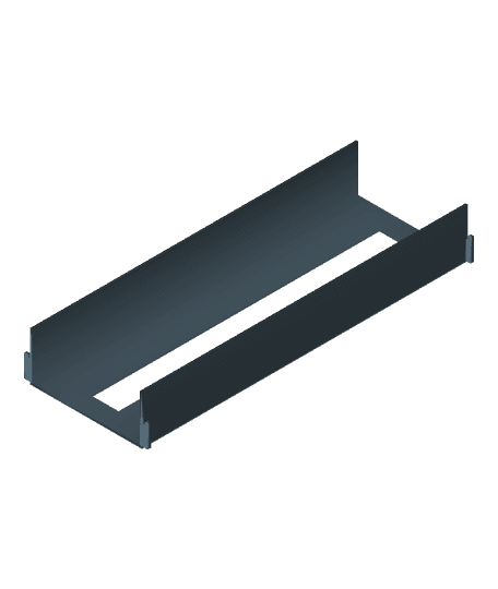 1 lane straight track 350mm.3mf 3d model