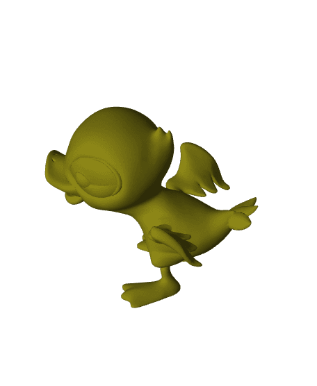 Yelling Duckling by PixelandPlastic full viewable 3d model