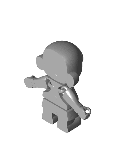 3D Printable Cyclops Articulated Flexi With Club STL Files 3d model