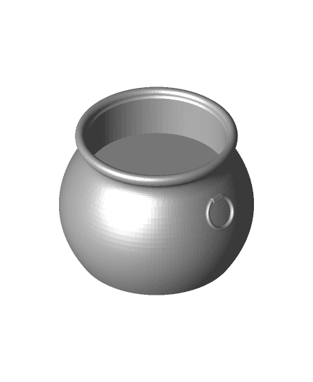 5ml Silicone Container Cauldron 3d model