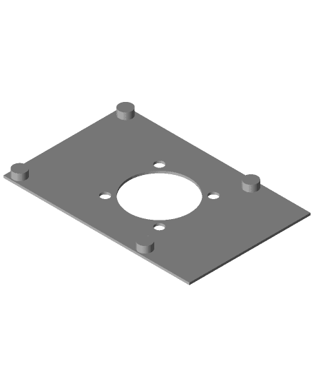 Pi Fan Backplate For Octoprint With Thread 3d model