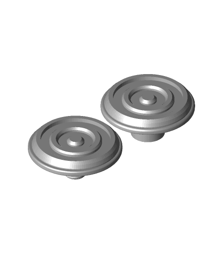 Spinner Cap threaded with rims for grip 3d model