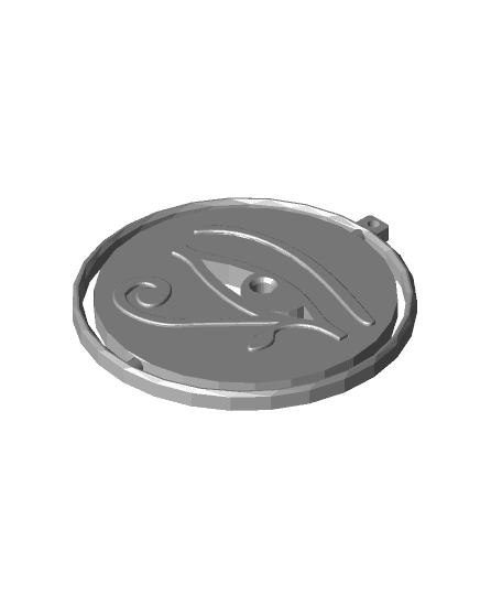 Spinning Keyring Stargate Eye Of Ra 3d model