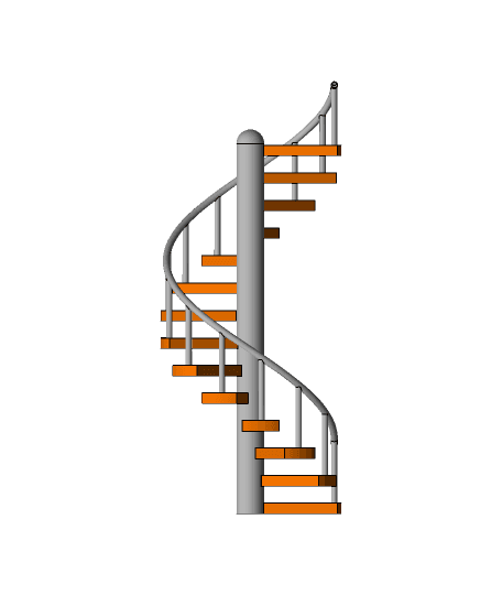 Spiral Stairs  3d model