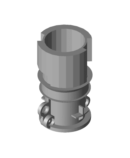 Nerf Aplpha Trooper Barrel Adapter 3d model