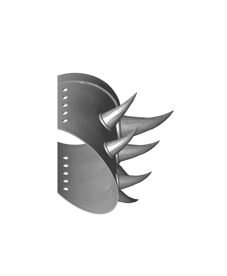 Horned Bracer for 3D Printing 3d model