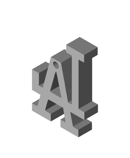 Dodgers logo hanger 3d model